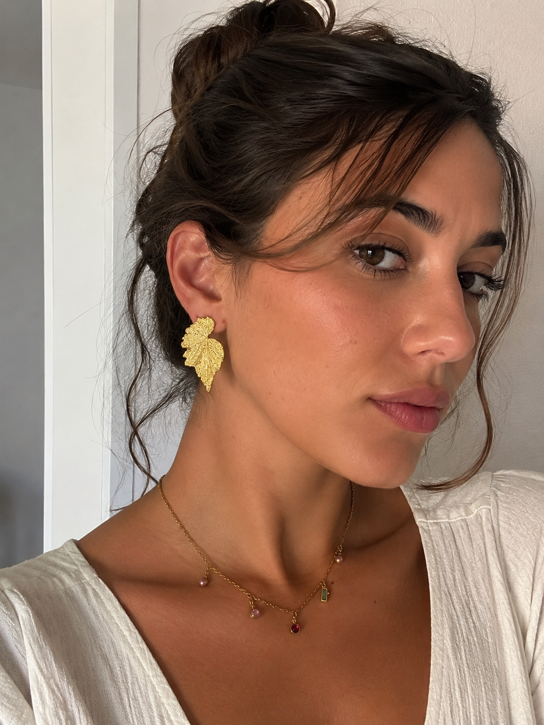 Golden Leaf Earrings