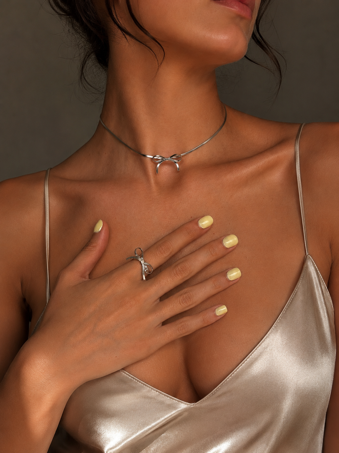 Ribbon Bow Choker