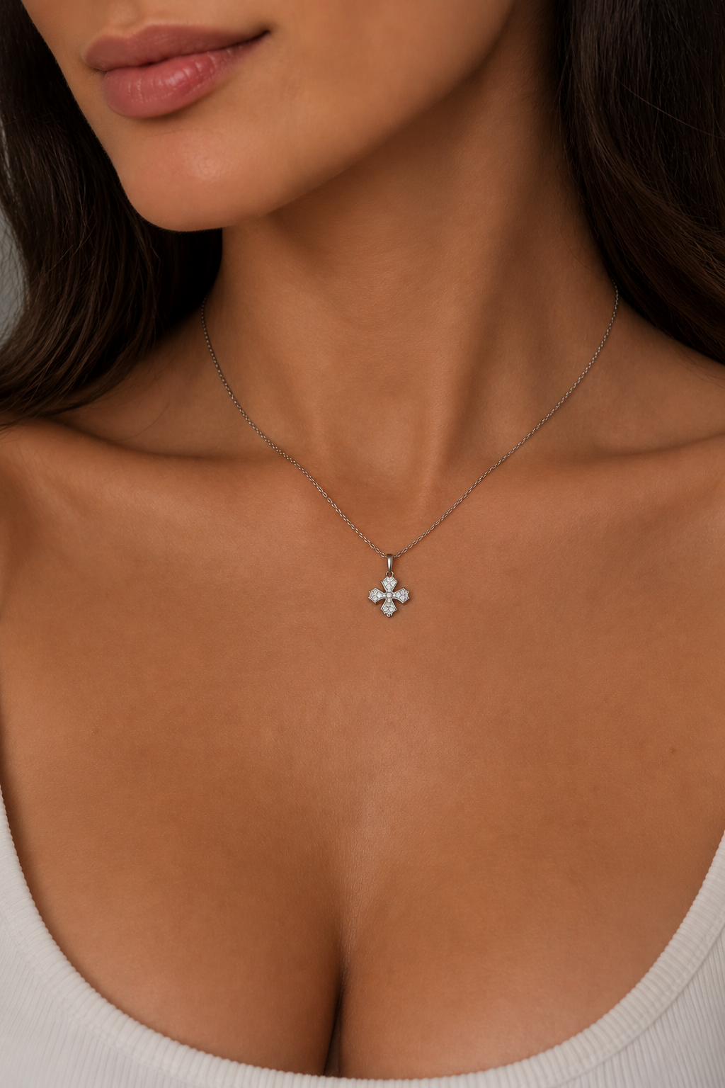 Cross Sparkle Necklace